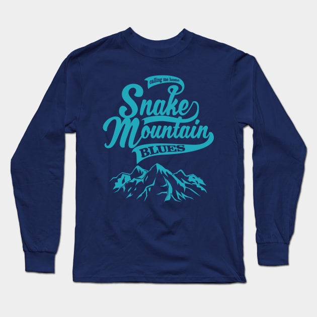 Snake Mountain Blues Long Sleeve T-Shirt by ScottCarey